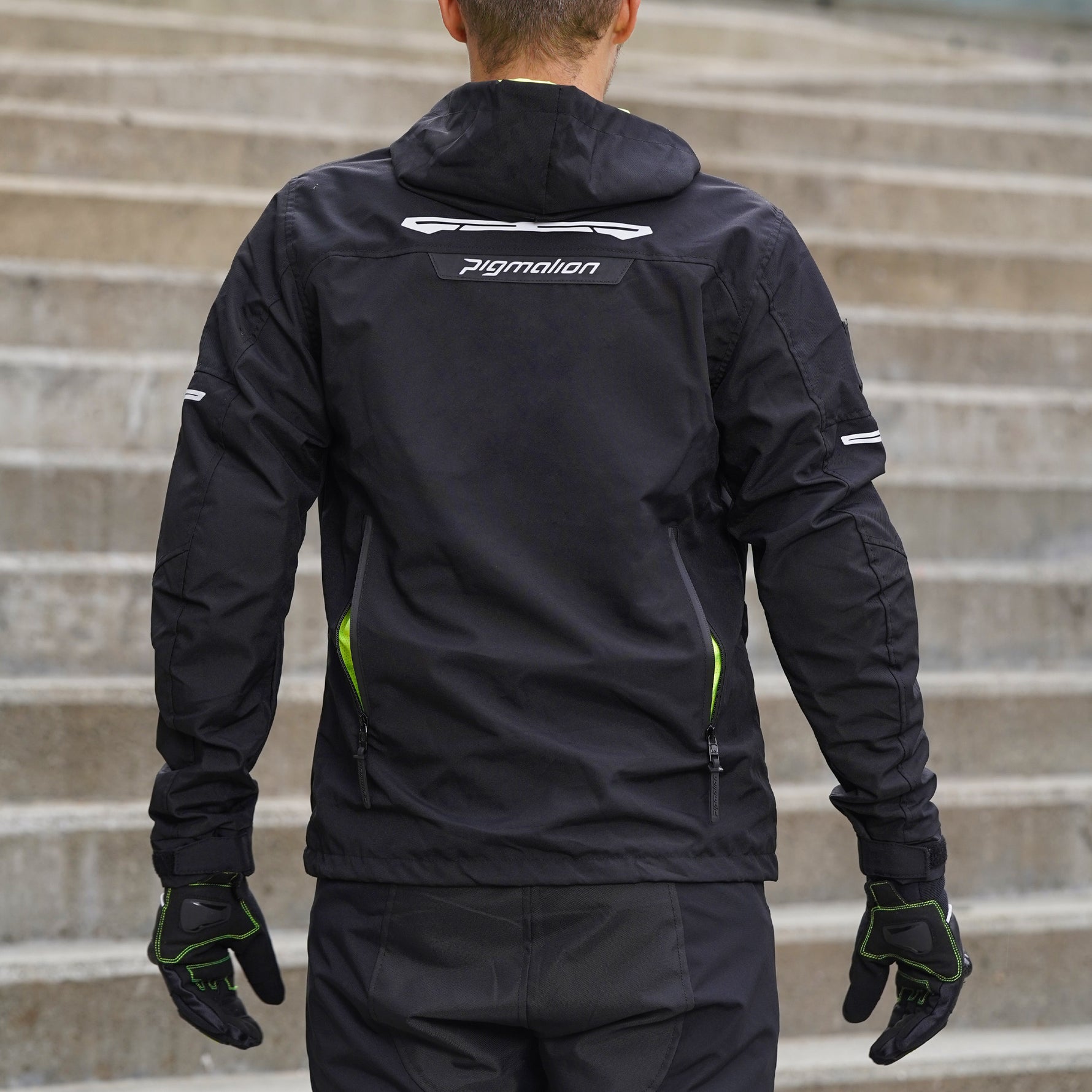 Chaqueta para moto Fenix Black protección CE1621-1 Pigmalion