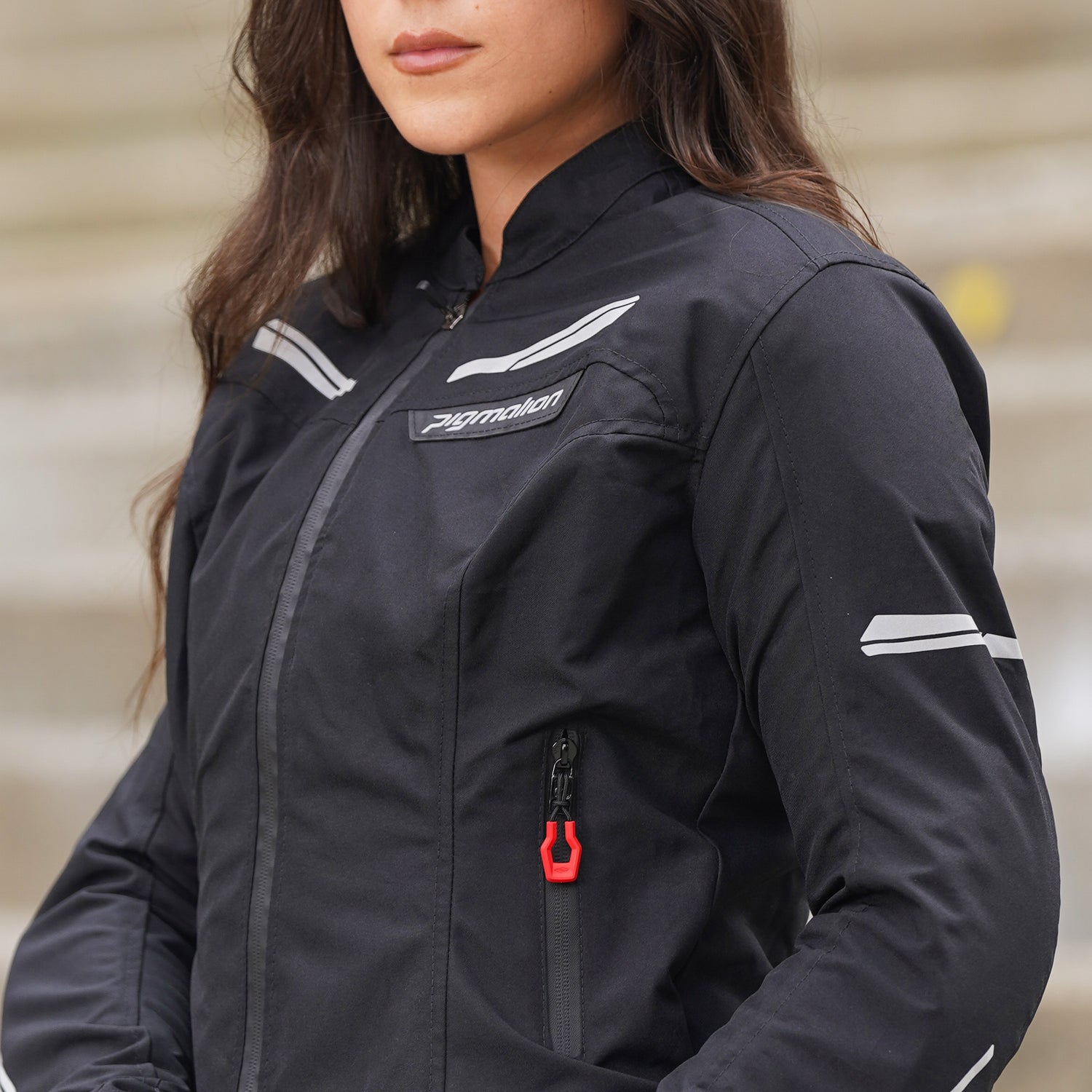 Chaqueta para moto Genesis Pro Invierno negra mujer protección Pigmalion