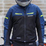Chaqueta para moto Genesis Pro Verano azul Pigmalion Colombia