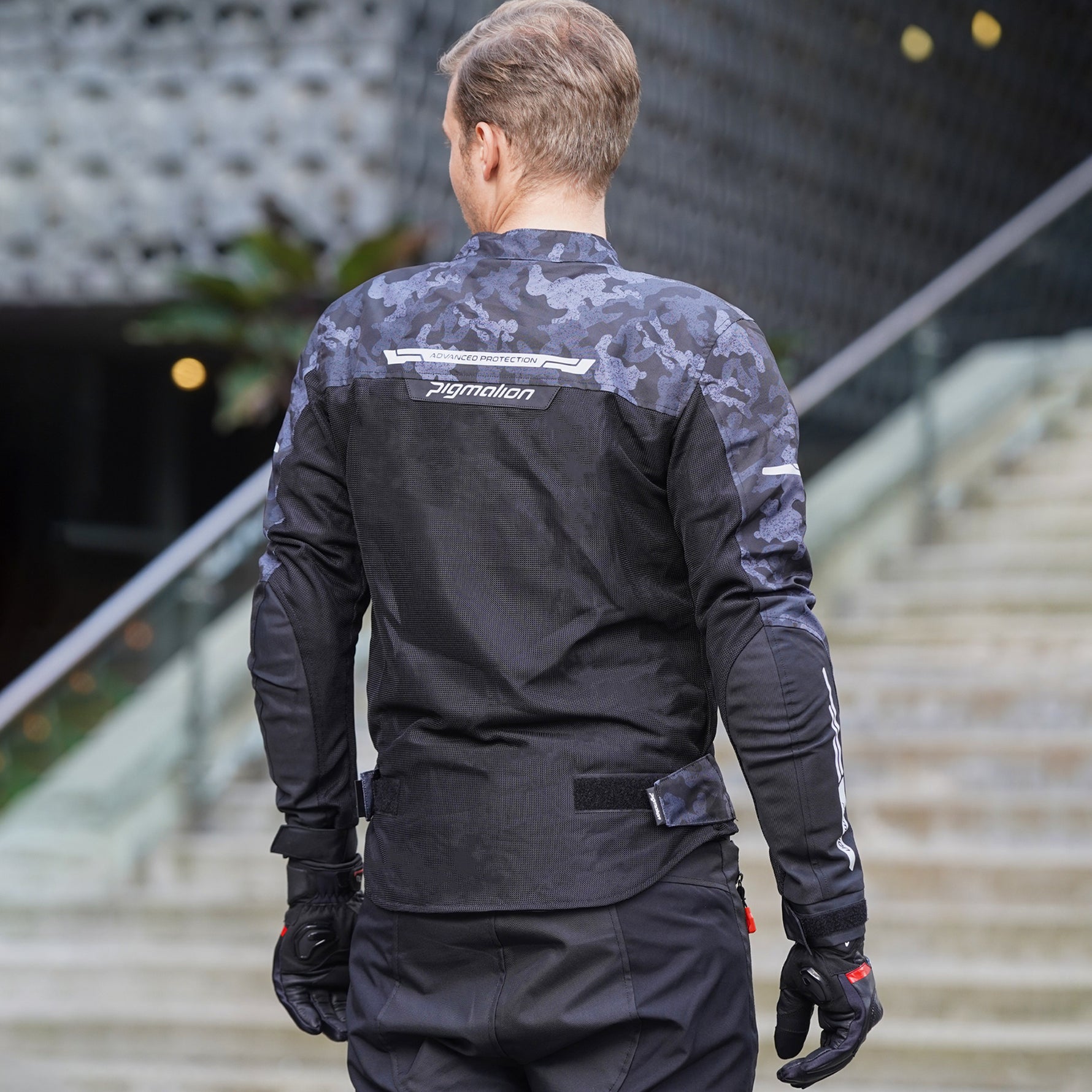 Chaqueta para moto Genesis Pro Verano camo gris Pigmalion Colombia