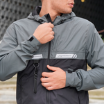 Cortavientos para moto Euro gris forro transpirable Pigmalion