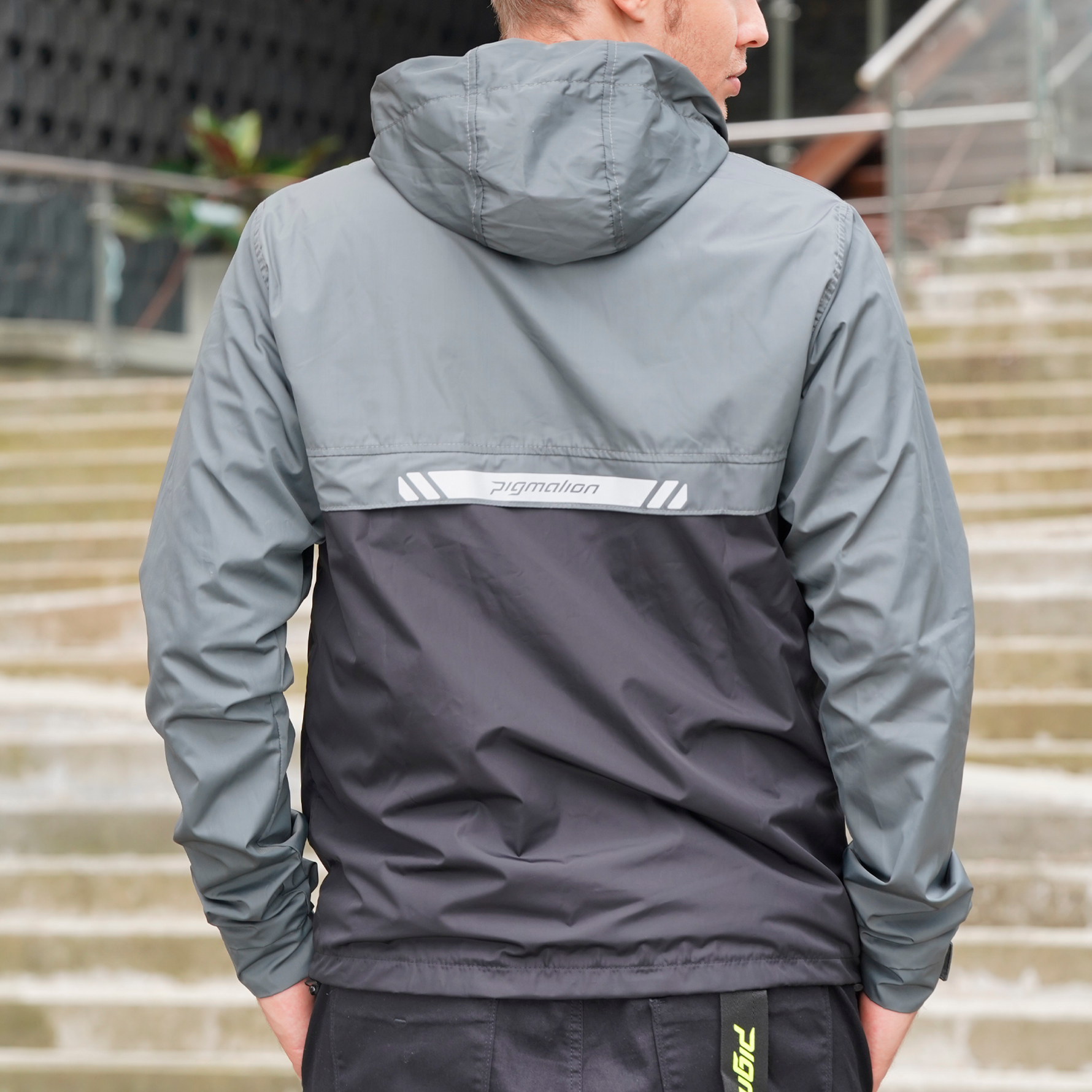 Cortavientos para moto Euro gris forro transpirable Pigmalion