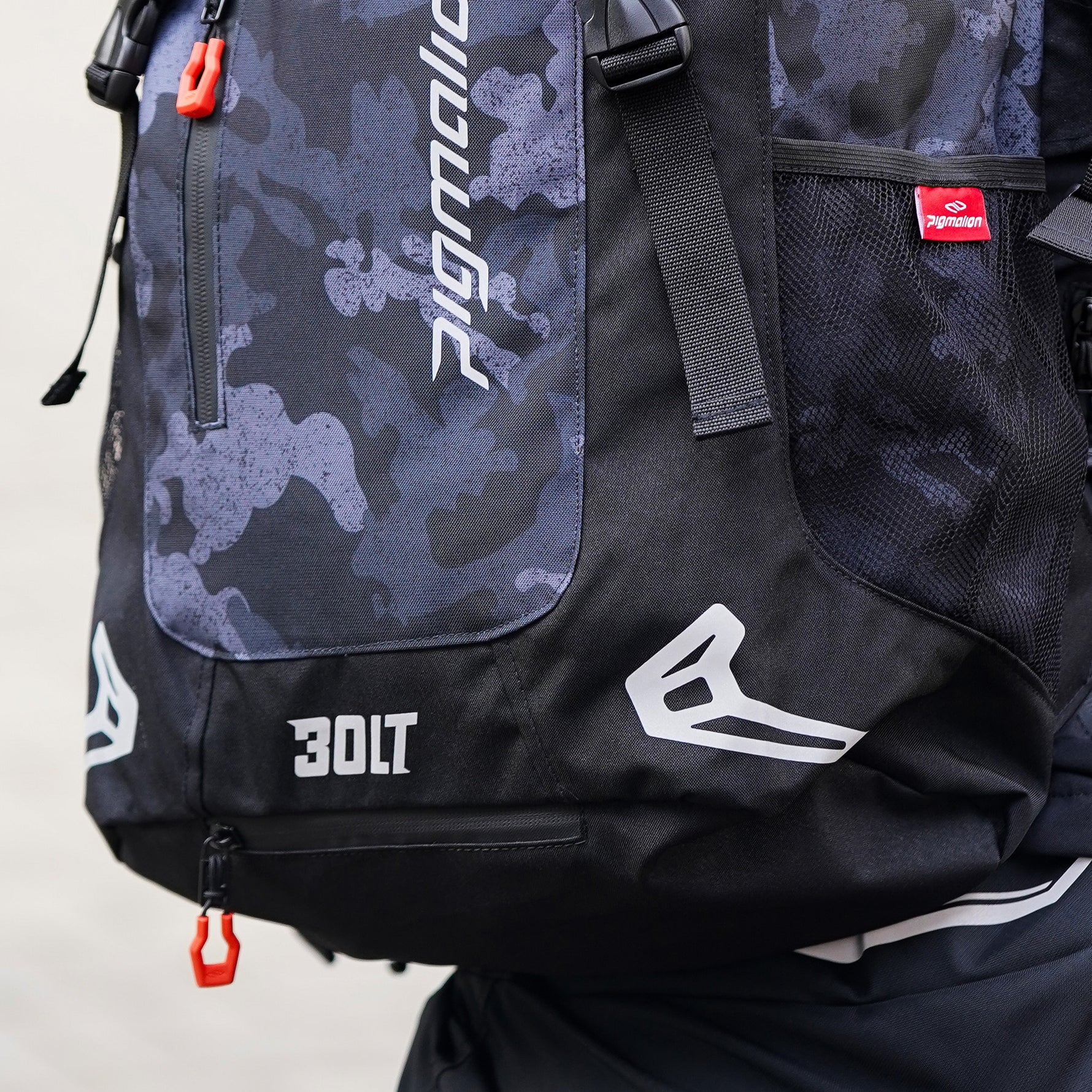 Motomorral impermeable camo gris 30L portacasco moto Pigmalion