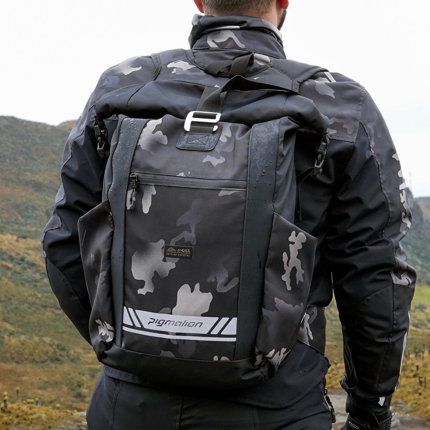 Motomorral Minimal Andes impermeable 20L para moto Pigmalion Colombia