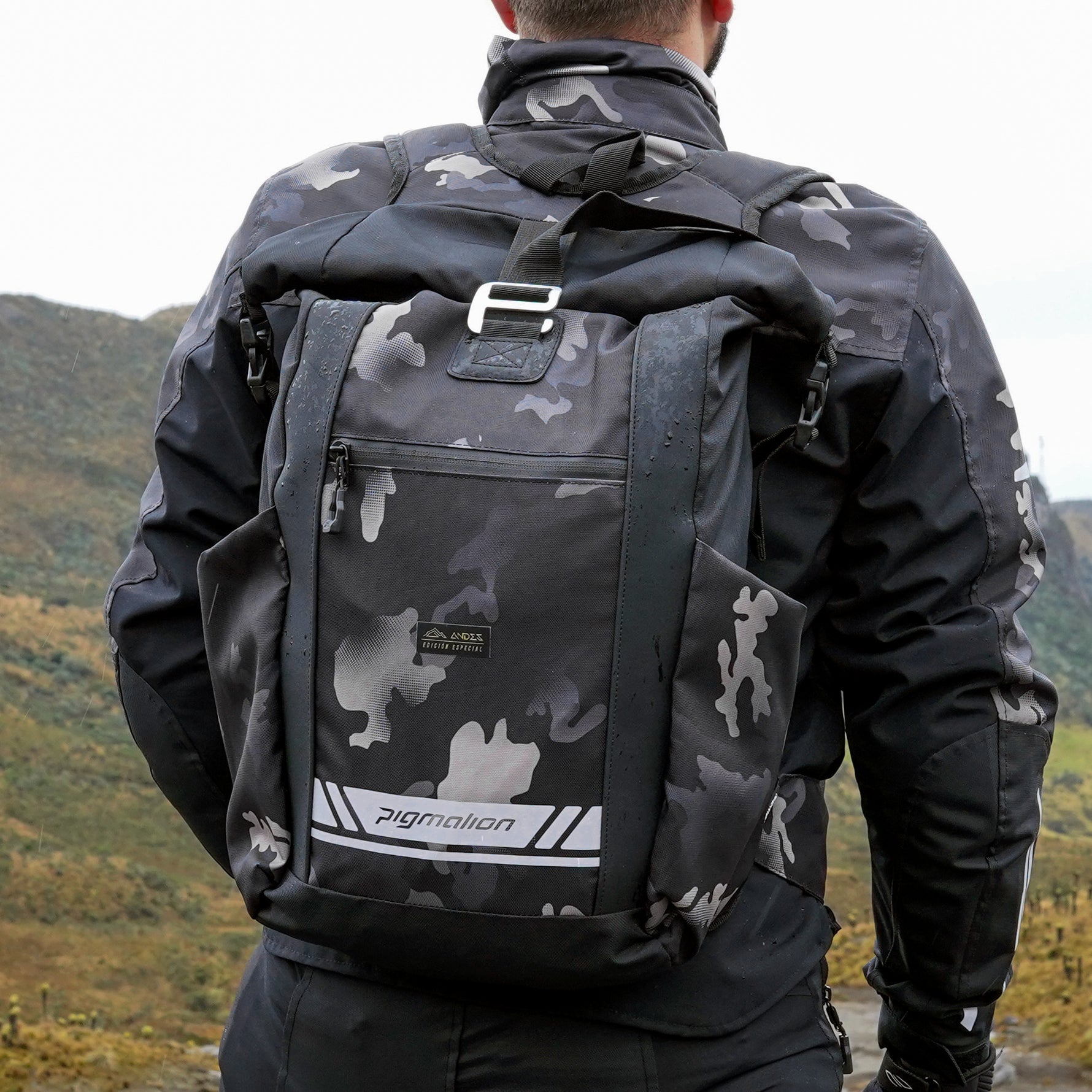Motomorral Minimal Andes impermeable 20L para moto Pigmalion Colombia
