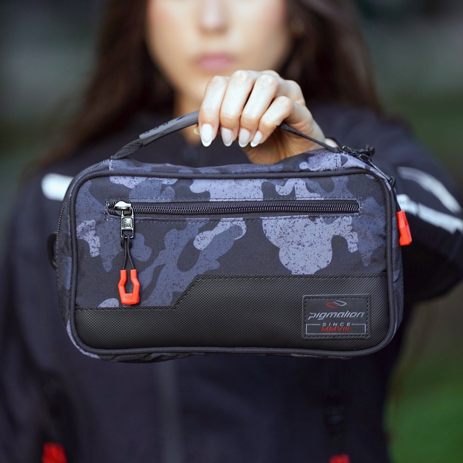 Organizador de viajes para moto camo gris Pigmalion Colombia