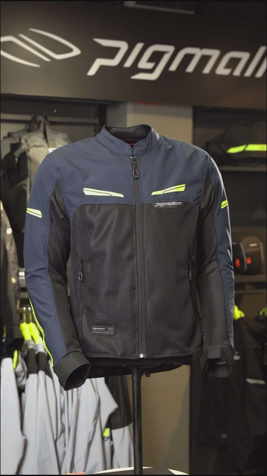 Chaqueta para moto Genesis Pro Verano azul Pigmalion Colombia