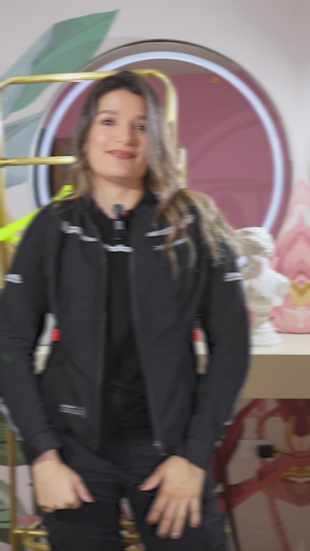 Chaqueta para moto Genesis Pro Verano negra mujer Pigmalion